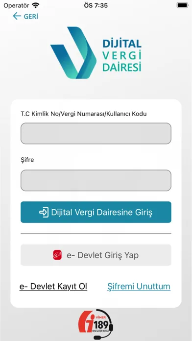 Capturas de pantalla de GİB