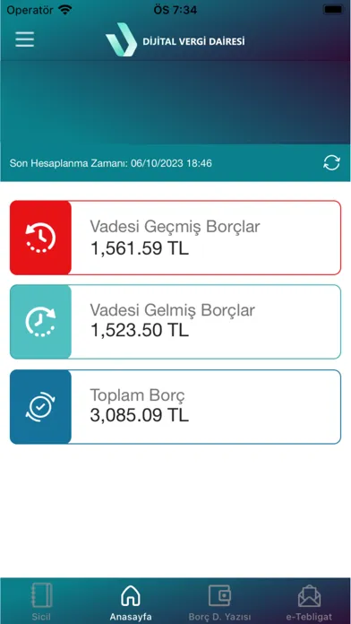 Capturas de pantalla de GİB