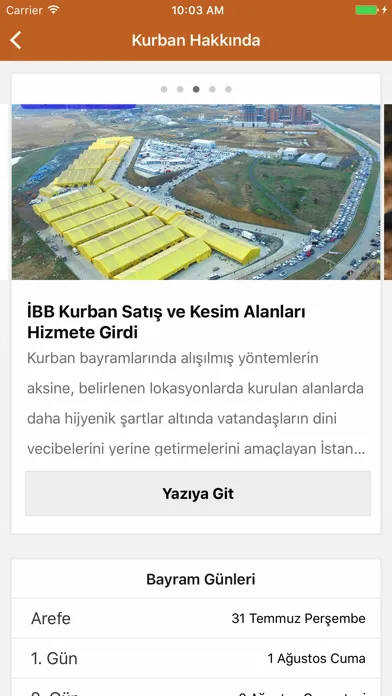 İBB Kurban سکرین شاٹس