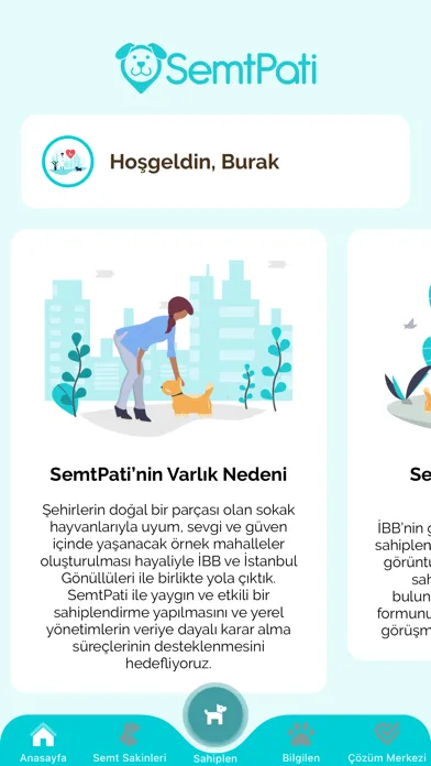 Capturas de tela do İBB SemtPati