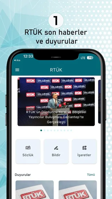 Capturas de tela do RTUK Mobil