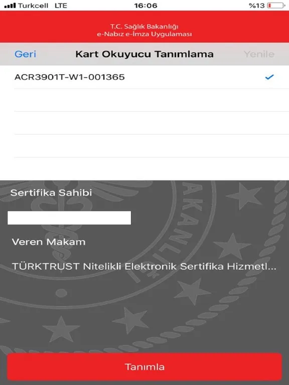 e-Nabız e-İmza iPad 应用截图