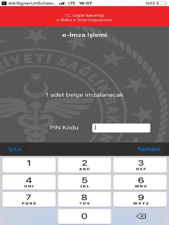 e-Nabız e-İmza iPad 应用截图