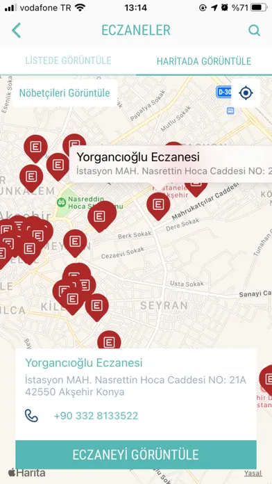 Ảnh chụp màn hình của Konya Şehir Hastanesi