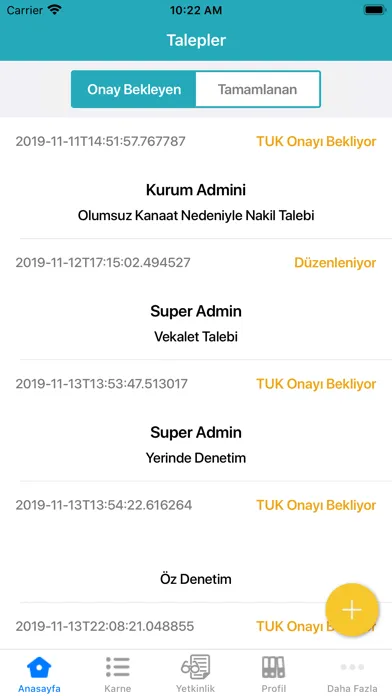 تصاویر Uzmanlık Eğitimi Takip Sistemi