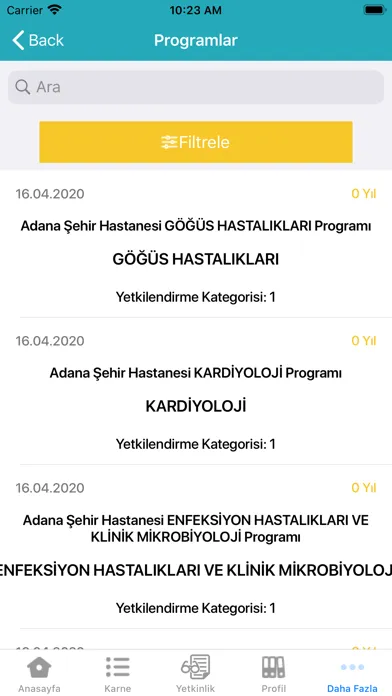 تصاویر Uzmanlık Eğitimi Takip Sistemi