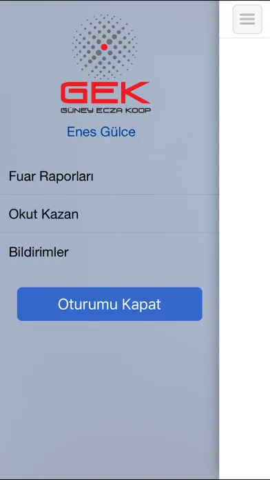 ภาพหน้าจอของ Gekvizyon Rapor