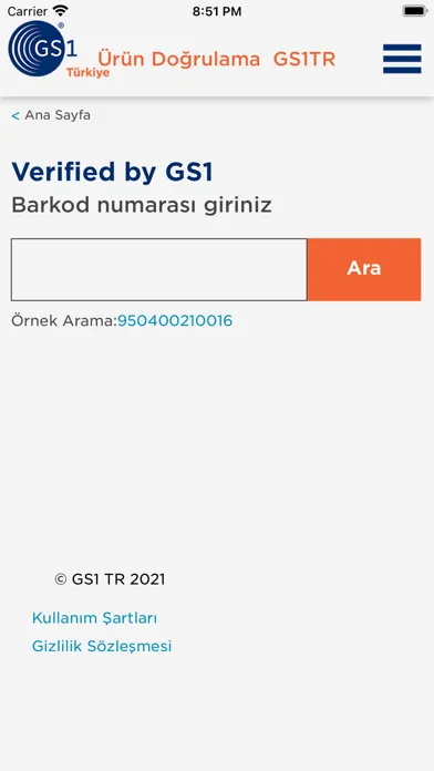 Ürün Kimlik Kartı 스크린샷