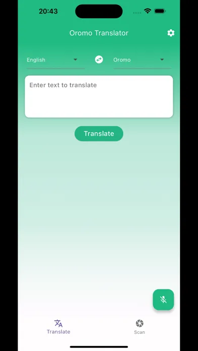 Oromo Translator Ekran Görüntüleri