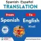 Spanish translator - English