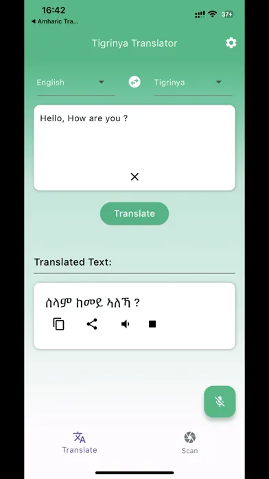 Tigrinya Translator - English Screenshots