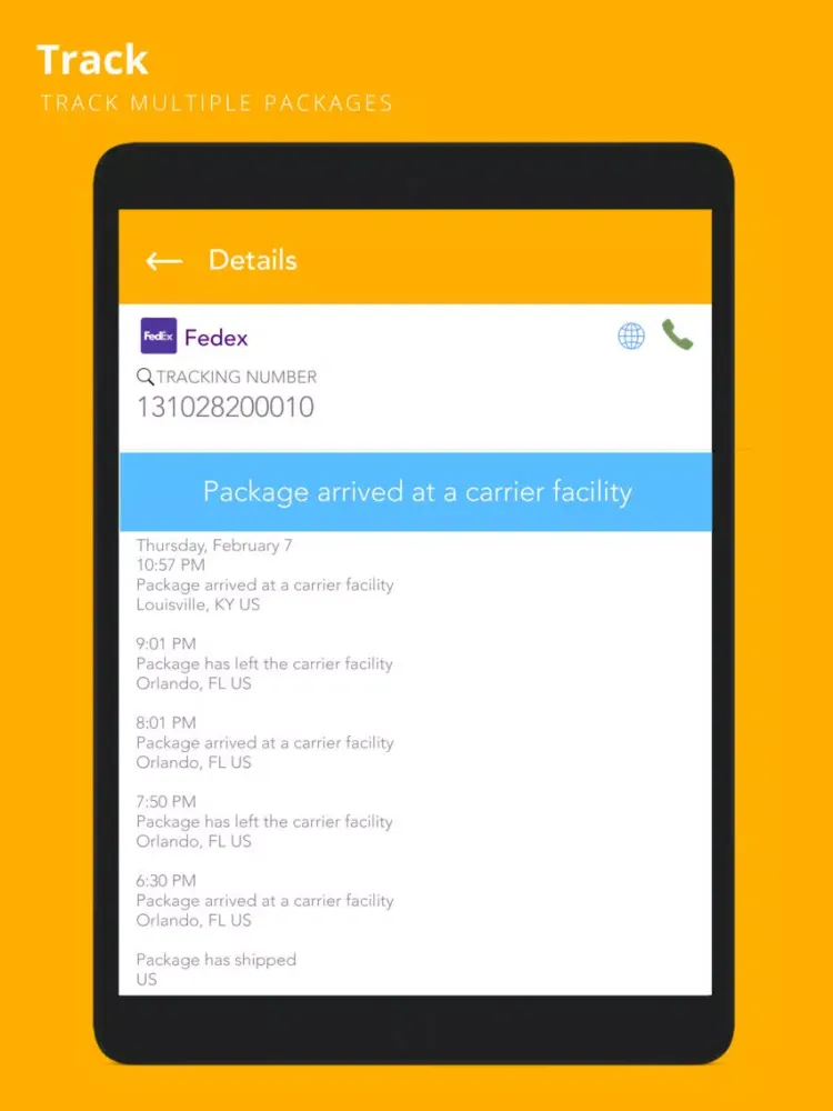Tracker for Aftership iPad 應用截圖