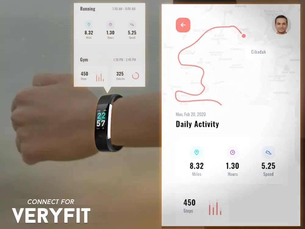 Tangkapan skrin VeryFitPro - Smart Tracking iPad 
