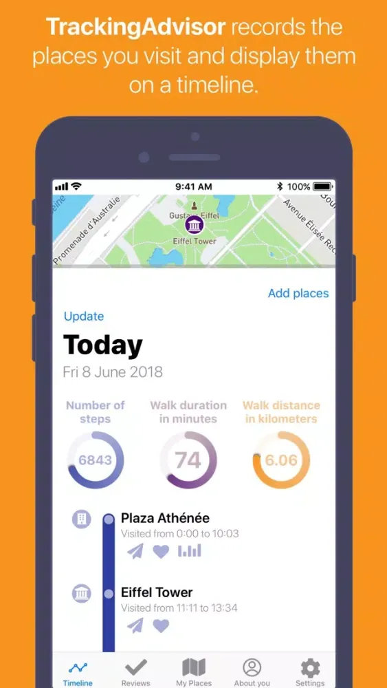 TrackingAdvisor سکرین شاٹس