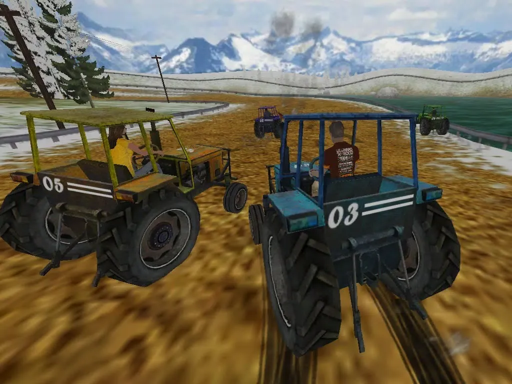 Tractor Racing ( 3D Heavy Monster Truck Race Game on Dirt Track ) iPad  Screenshots