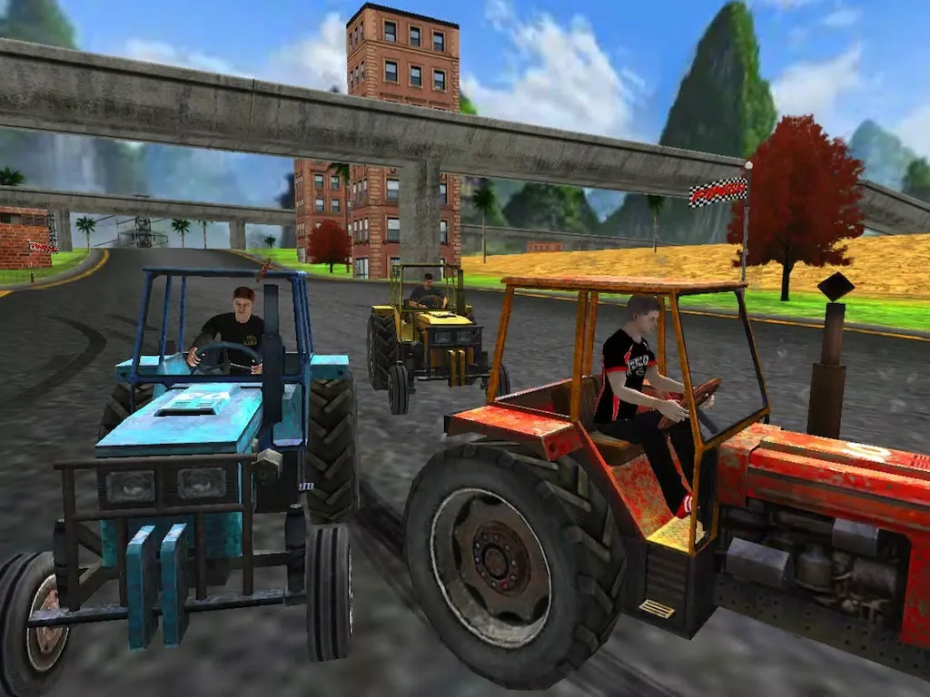 Tractor Racing ( 3D Heavy Monster Truck Race Game on Dirt Track ) iPad  Screenshots