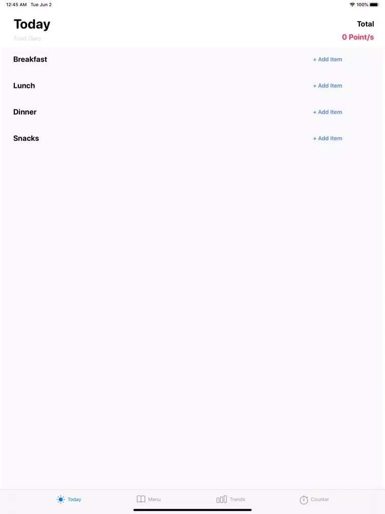 Capturas de pantalla de Points Tracker iPad 