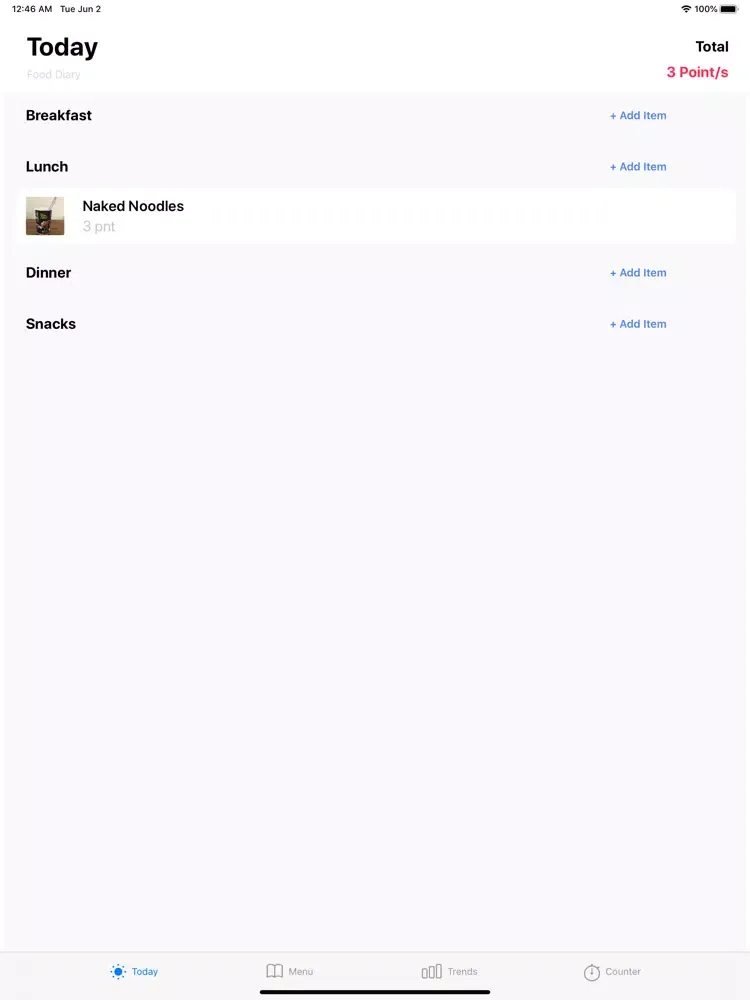 Capturas de pantalla de Points Tracker iPad 
