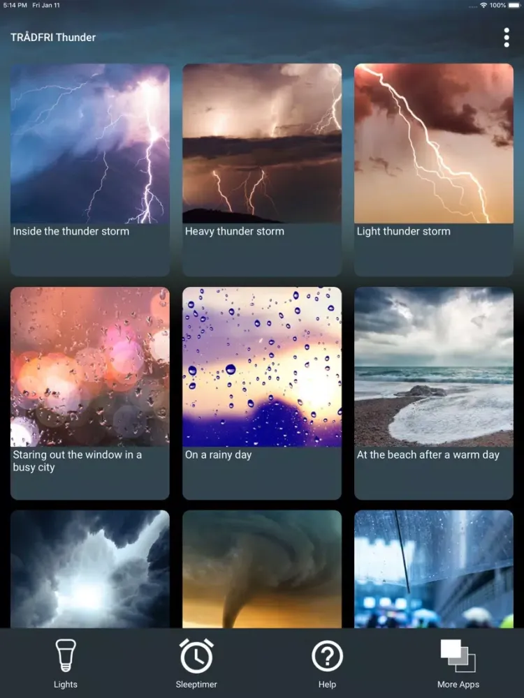 Tradfri Thunder for TRÅDFRI iPad  Screenshots