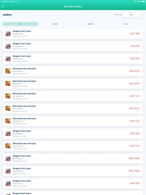 Tangkapan layar Tradly Platform - Prototype iPad 