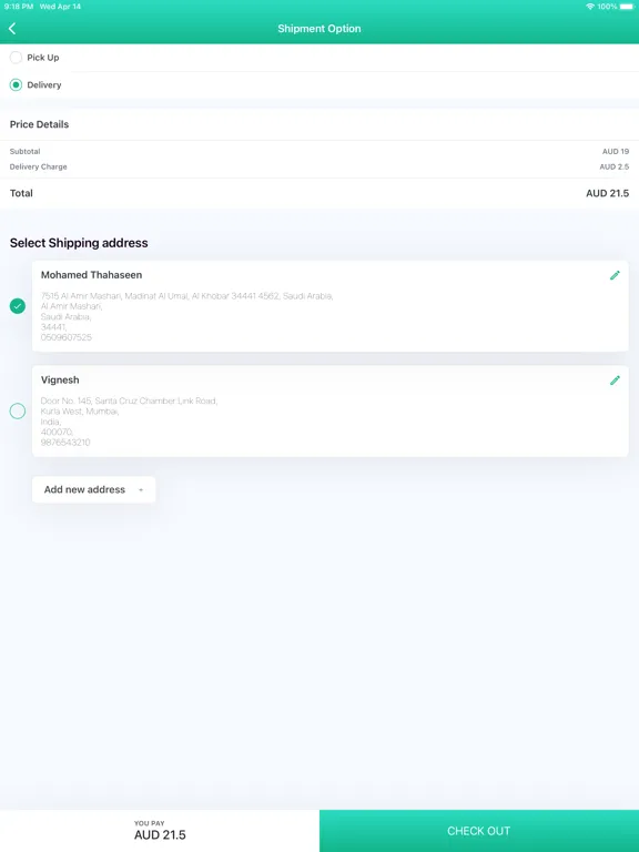 Tangkapan layar Tradly Platform - Prototype iPad 