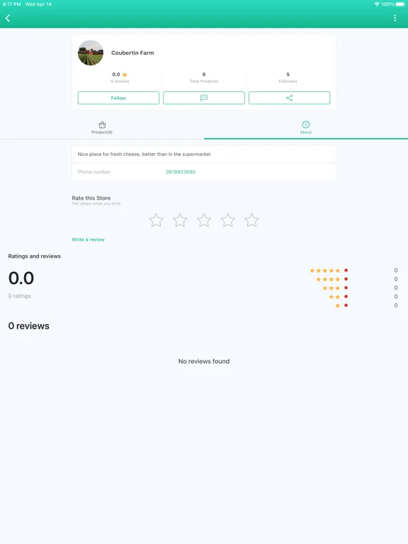 Tangkapan layar Tradly Platform - Prototype iPad 