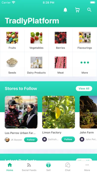 Tangkapan layar Tradly Platform - Prototype