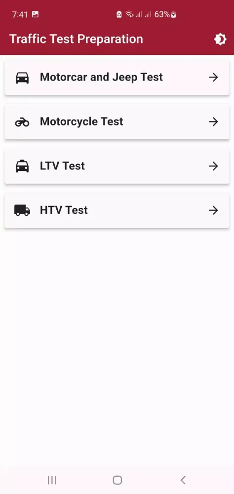 Traffic Sign Test Offline স্ক্রিনশট