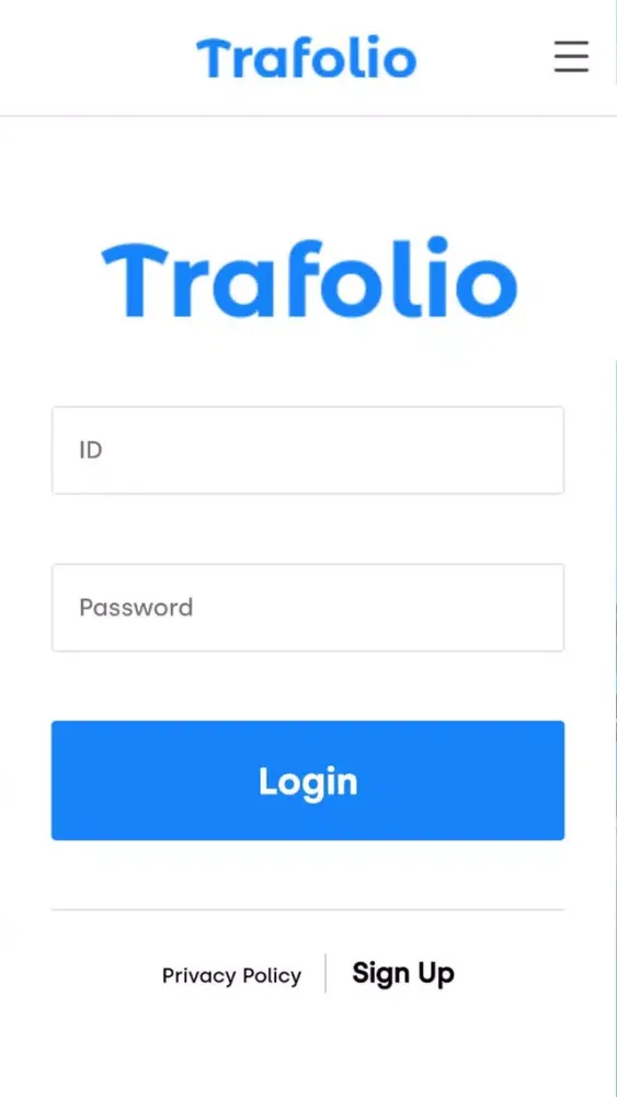 ภาพหน้าจอของ TRAFOLIO