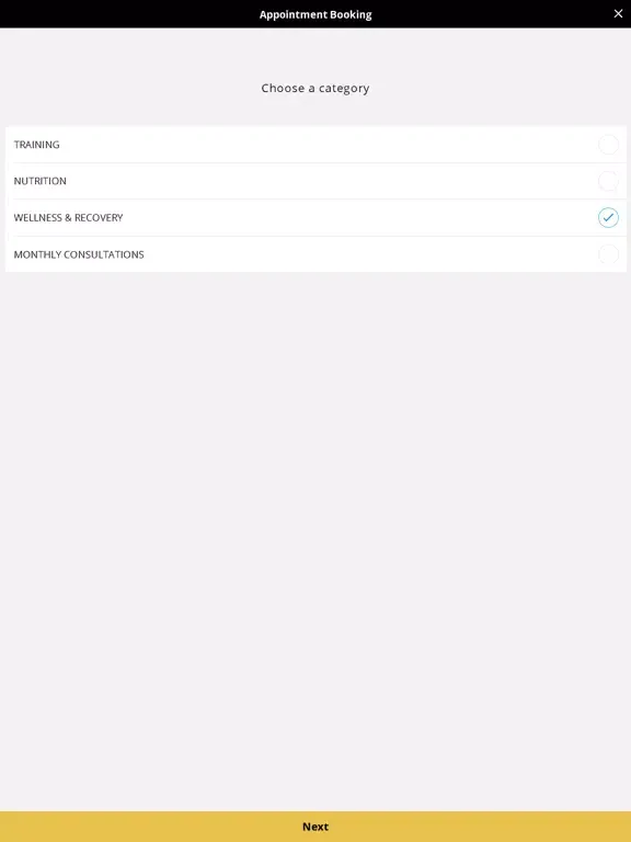 Tangkapan layar Training Loft iPad 