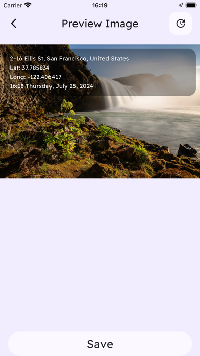 Map Camera with GPS Timestamp 스크린샷