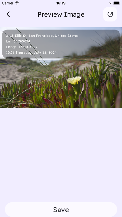 Map Camera with GPS Timestamp 스크린샷