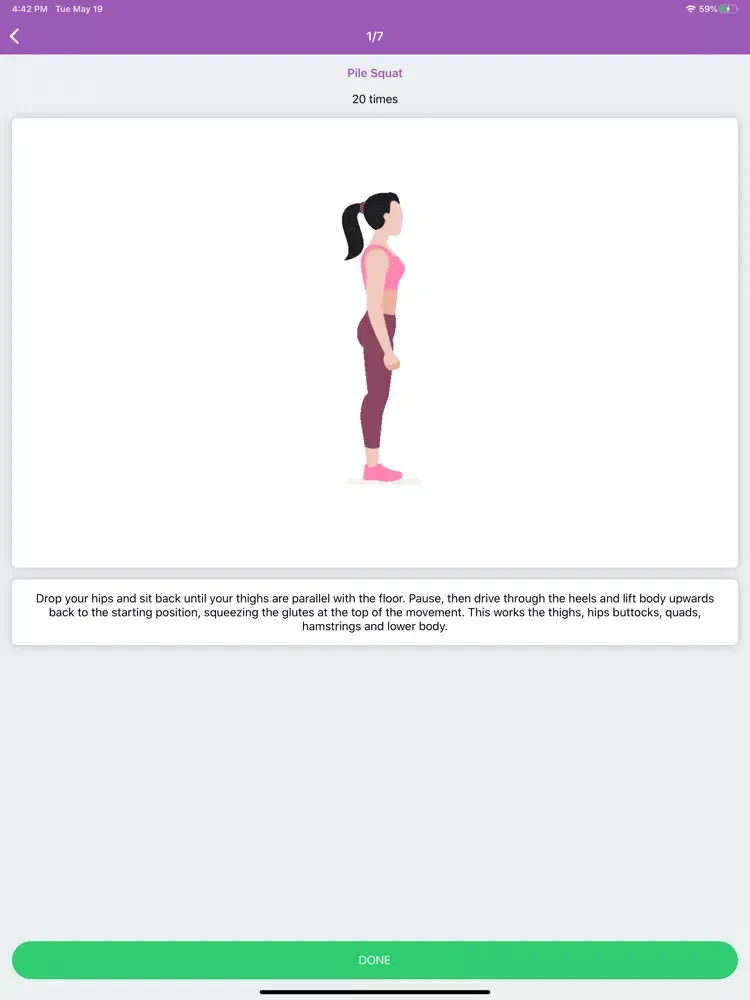 تصاویر 30 Days Workout - Flat Stomach iPad 