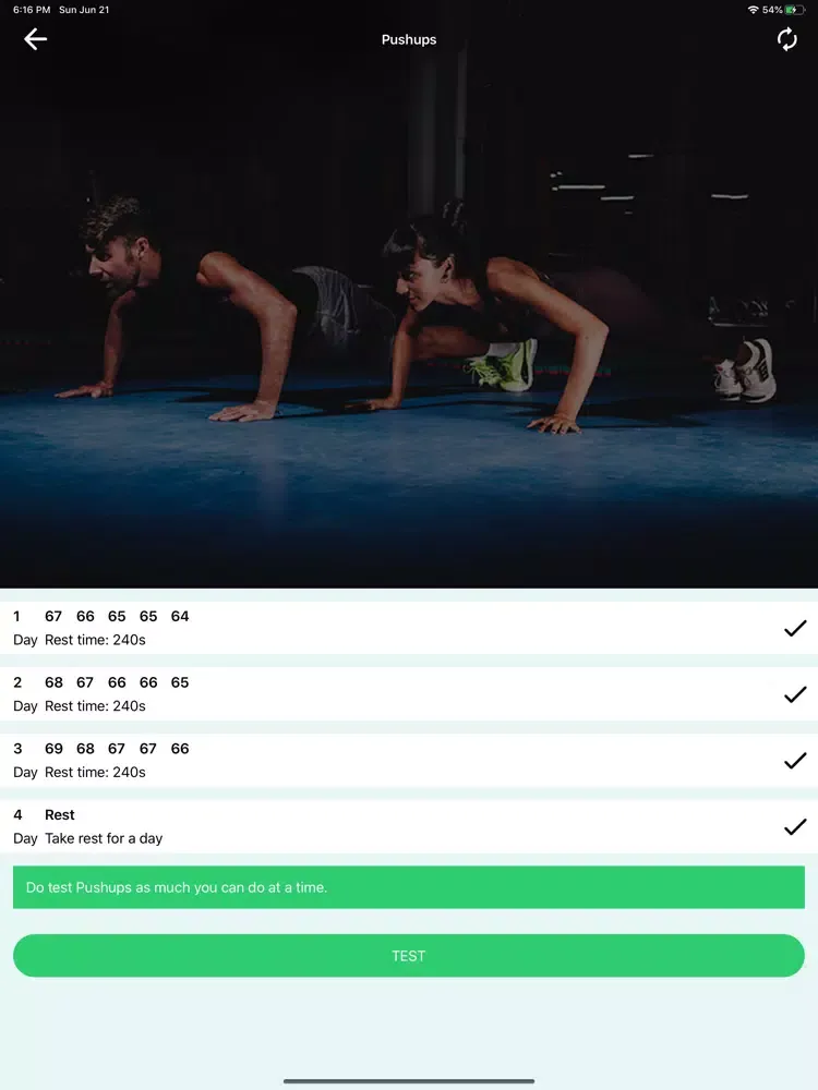 تصاویر Pushups Challenge: Abs Workout iPad 