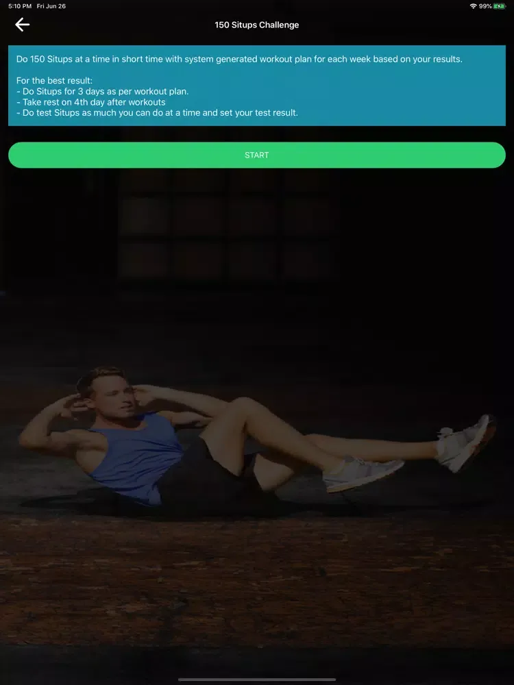 Situps Challenge: Abs Workout iPad  スクリーンショット