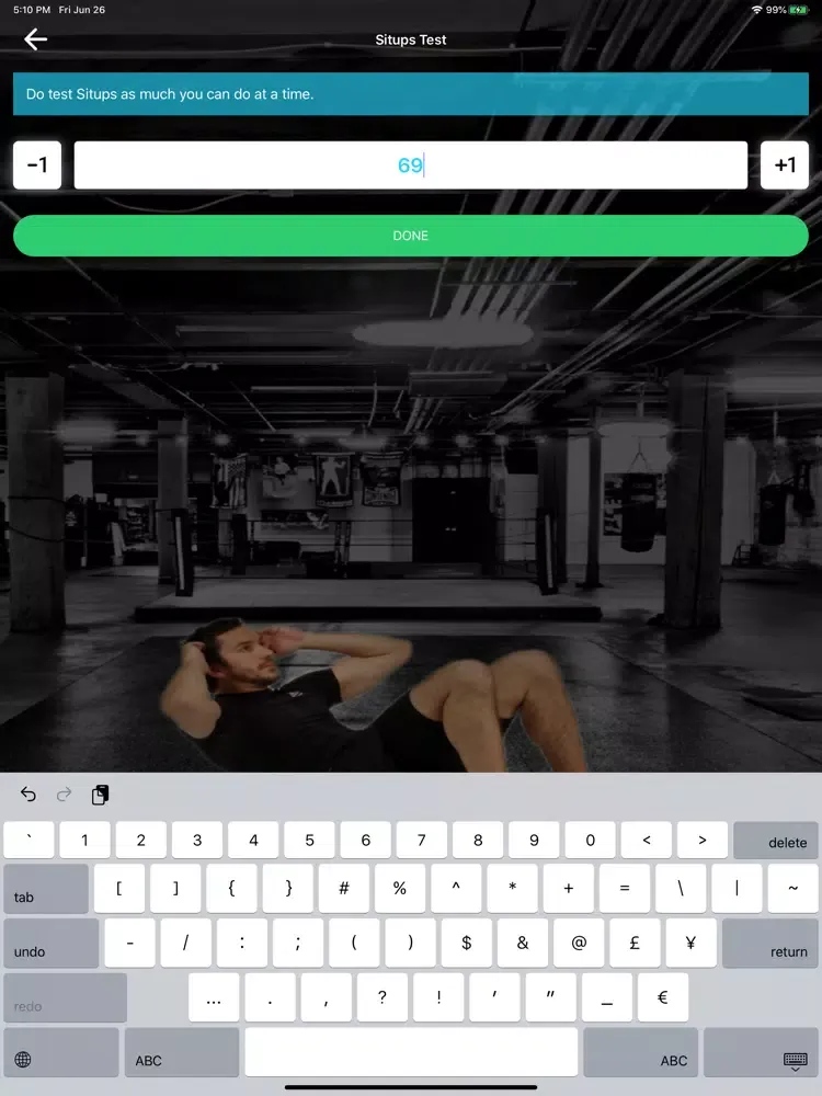 Situps Challenge: Abs Workout iPad  スクリーンショット