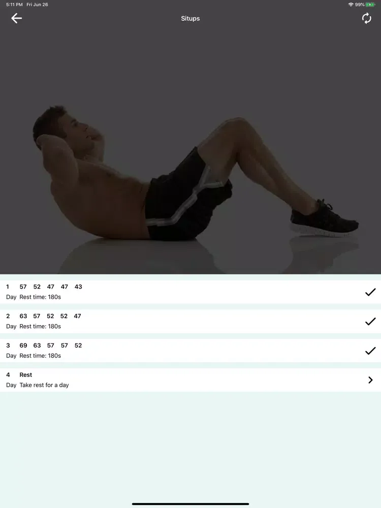 Situps Challenge: Abs Workout iPad  スクリーンショット