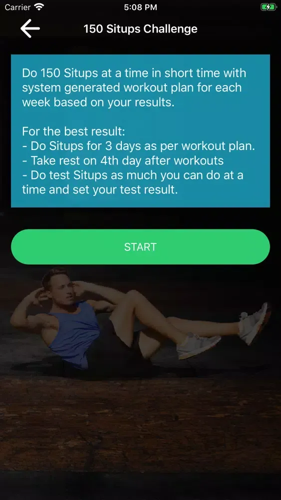 Situps Challenge: Abs Workout スクリーンショット