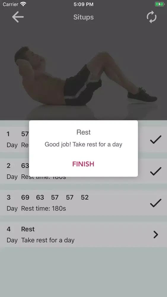 Situps Challenge: Abs Workout スクリーンショット