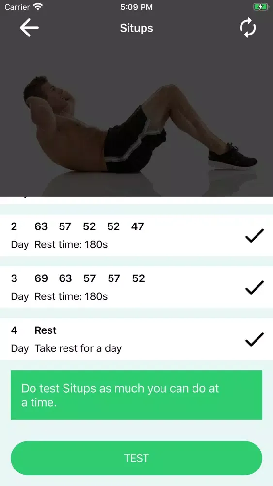 Situps Challenge: Abs Workout スクリーンショット