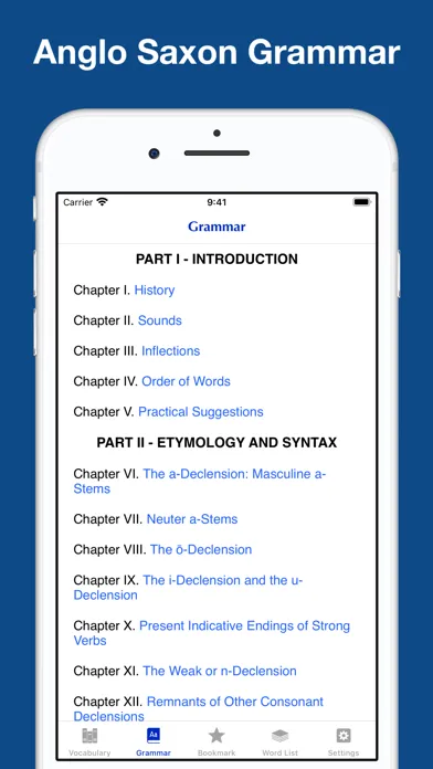 Anglo-Saxon Grammar, Exercise سکرین شاٹس