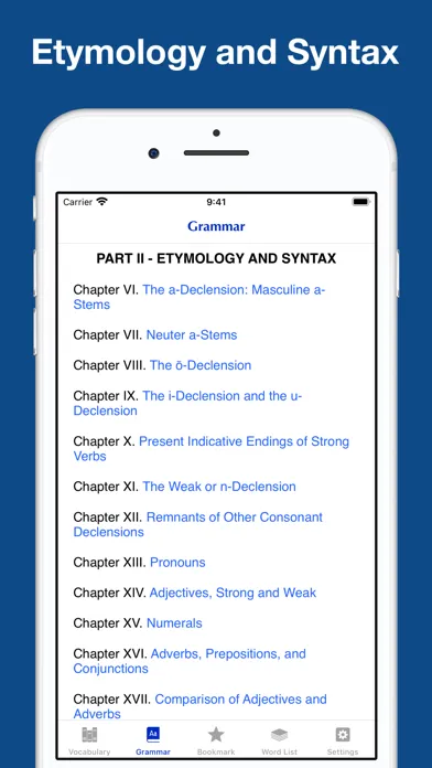 Anglo-Saxon Grammar, Exercise سکرین شاٹس