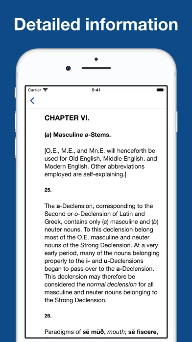 Anglo-Saxon Grammar, Exercise سکرین شاٹس