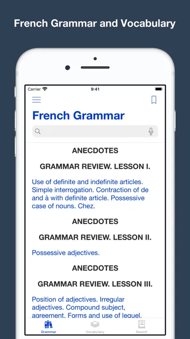 French Grammar and Vocabulary应用截图