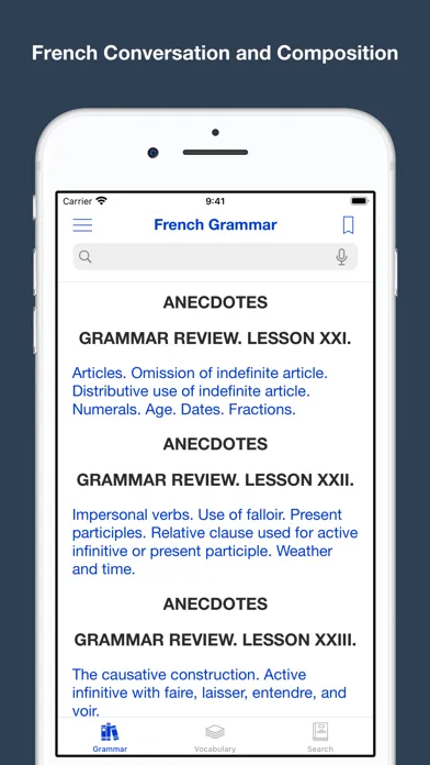 French Grammar and Vocabulary应用截图