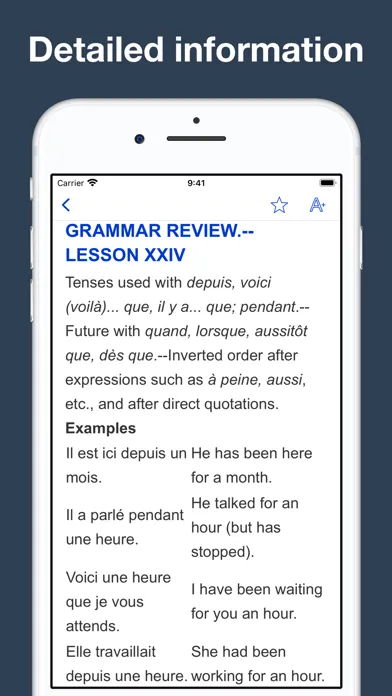 French Grammar and Vocabulary应用截图