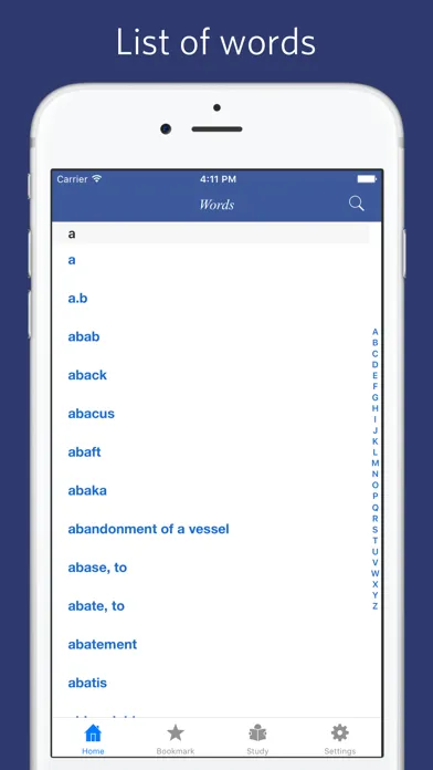 Capturas de tela do Sailor's word book - a nautical terms dictionary