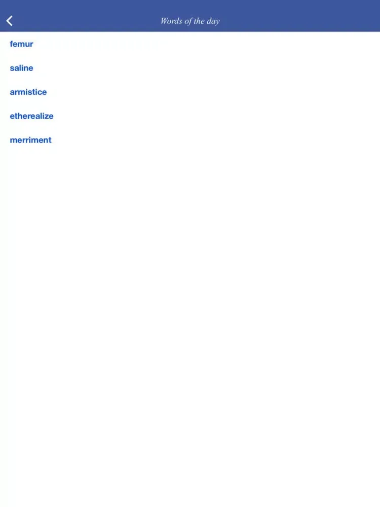 Zrzuty ekranu Synonyms and synonymous expressions dictionary iPad 