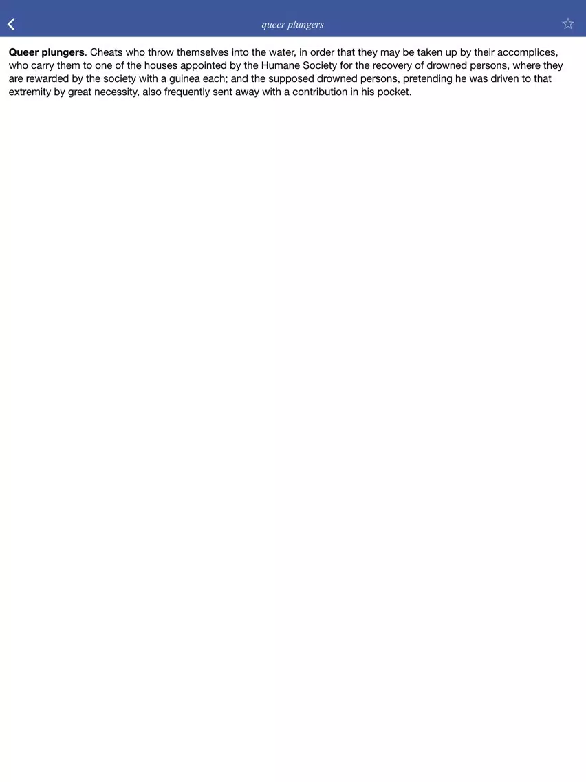 Vulgar Tongue Dictionary - 1811 dictionary of vulgar tongue iPad 应用截图