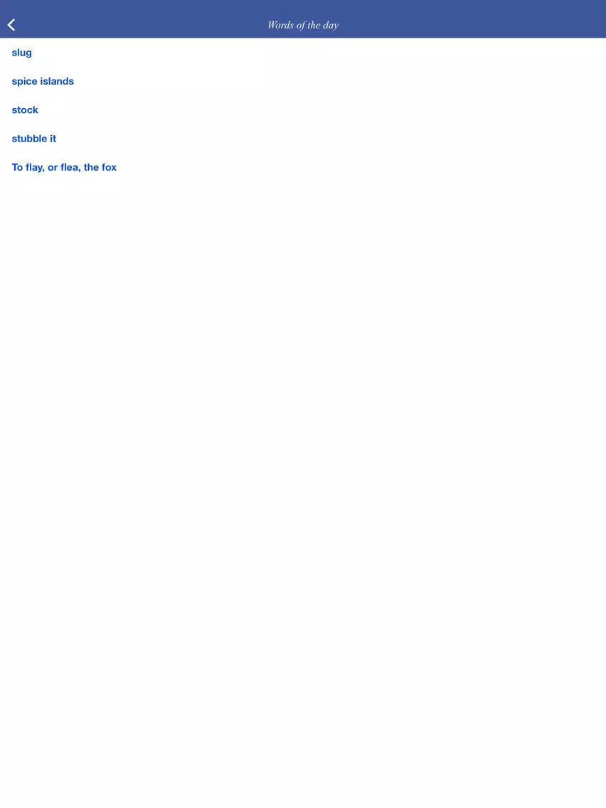 Vulgar Tongue Dictionary - 1811 dictionary of vulgar tongue iPad 应用截图